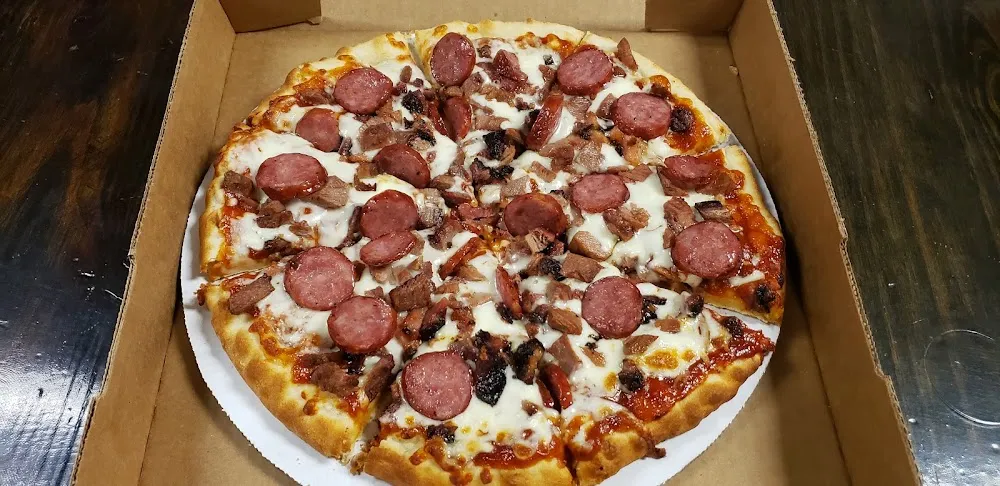 Brisket and Sausage Pizza