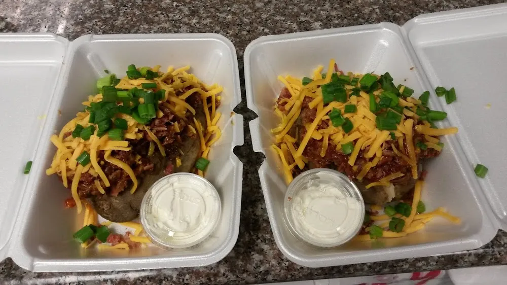 Chopped Beef Baked Potato