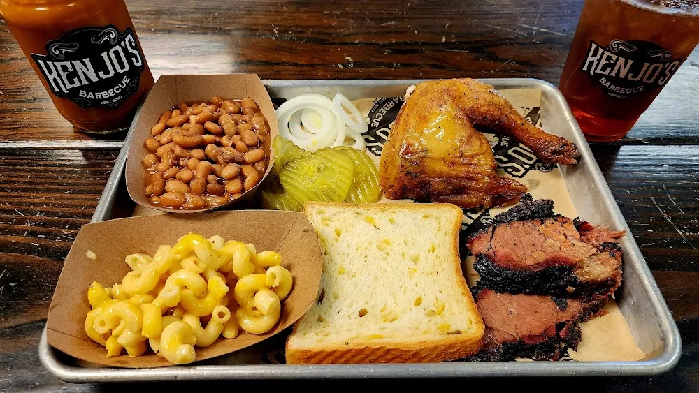 Sliced Brisket and Chicken